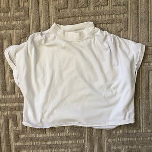 cream crop top